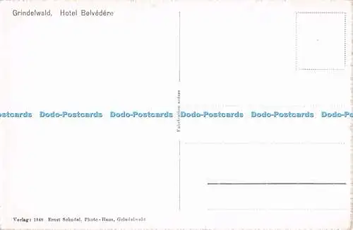 R732717 Grindelwald Hotel Belvedere Ernst Schudel
