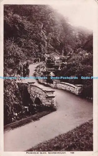 R732852 Scarborough Peasholm Glen Grafik Fotodruck britische Manufaktur RP