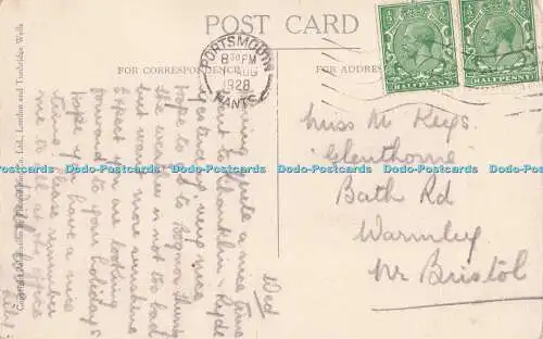 R732864 Southsea The Gardens Photochrom London Tunbridge Wells PM Portsmouth Ken