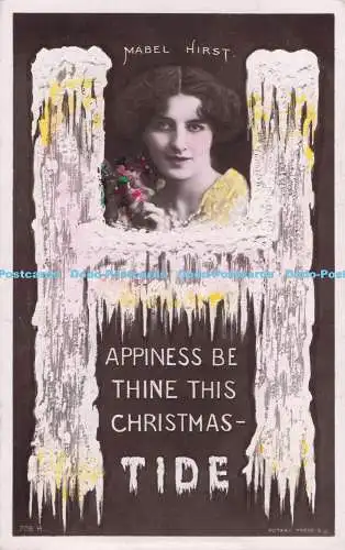 R733020 Mabel Hirst Happiness be Thine This Christmas Tide Rotary Photographic S