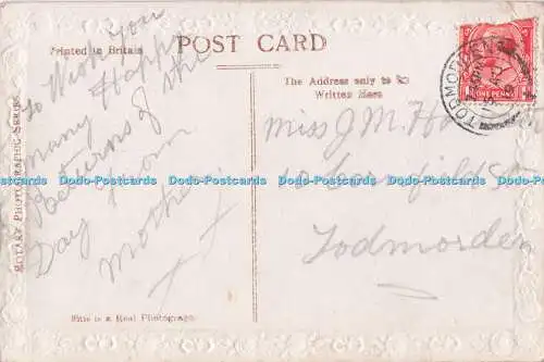 R733102 Many Happy Returns Girl Rotary Photographic Series RP PM Todmorden 1919