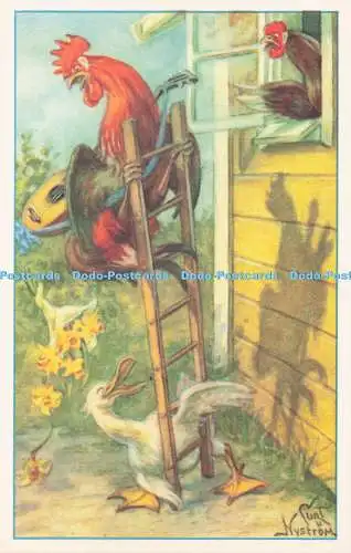 R733358 Glad Pask Hahn und Ente Axel Eliassons Svensk A E
