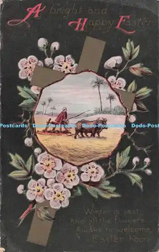 R733595 A Bright and Happy Easter Cows Flowers Wildt and Kray London Series 1575