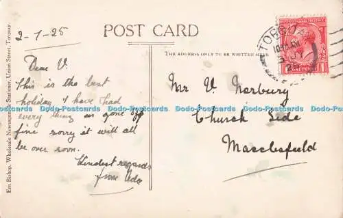 R733736 Torquay Terrace Walk and Vane Hill Ern Bishop Großhandel Kiosk und St