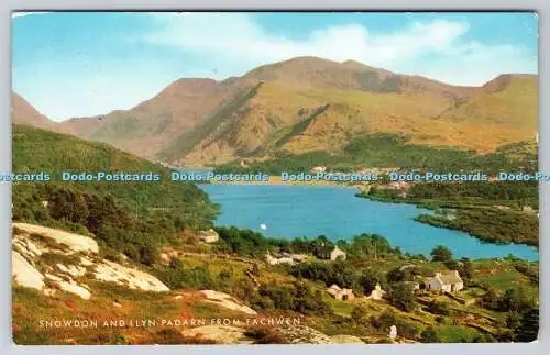 R734077 Snowdon und Llyn Padarn von Fachwen J Salmon Sevenoaks PM Caernarfon Gw