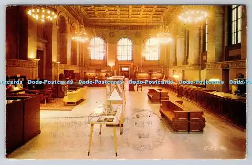 R734207 St Louis Public Library Main Hall Tichnor Bros John Frost McDonald