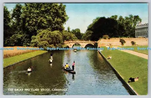 R734242 Cambridge The Backs and Clare Bridge J Salmon Sevenoaks England