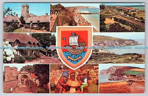 R734271 Isle of Wight Godshill Sandown Ryde W J Nigh Ventnor Plastichrome von Col