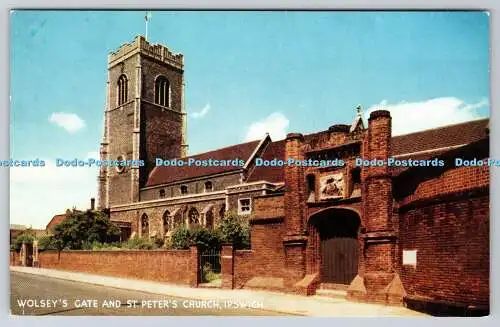 R734275 Ipswich Wolsey Gate and St Peters Church J Salmon Sevenoaks Eng