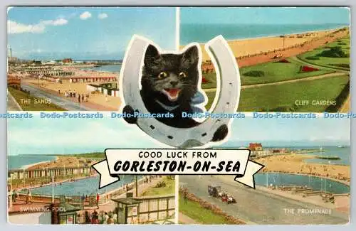 R734372 Good Luck From Gorleston On Sea The Sands J Salmon Sevenoaks PM Great Ya