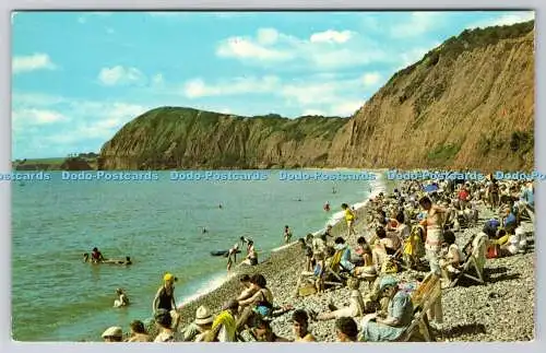 R734457 Sidmouth Western Beach Printed in Great Britain