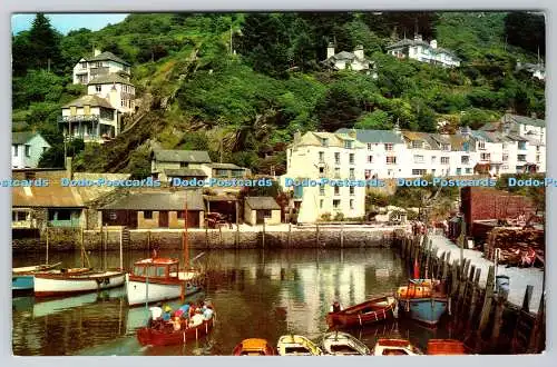 R734488 Polperro The Harbour PM South Devon 1970