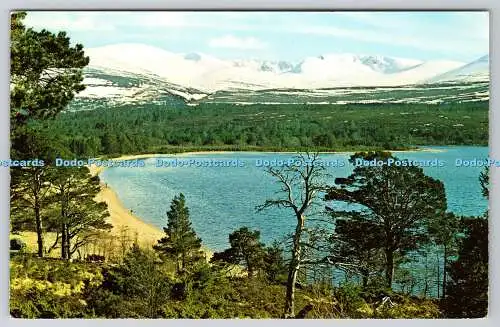 R734494 Loch Morlich and the Snowclad Cairngorms