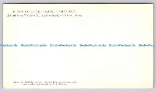 R734526 Cambridge King College Kapelle Detail aus Fenster XVII Hirten mit dem