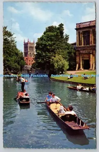 R734606 Cambridge St John College From The River Die fotografische Grußkarte