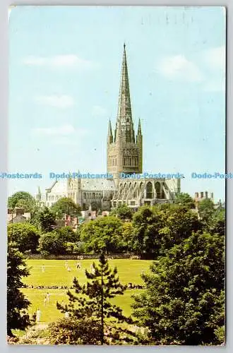 R735007 Norwich Cathedral From The South East Jarrold 1966