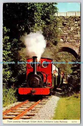 R735282 Llanberis Lake Railway Train Passing Through Vivian Arch E T W Dennis Sc