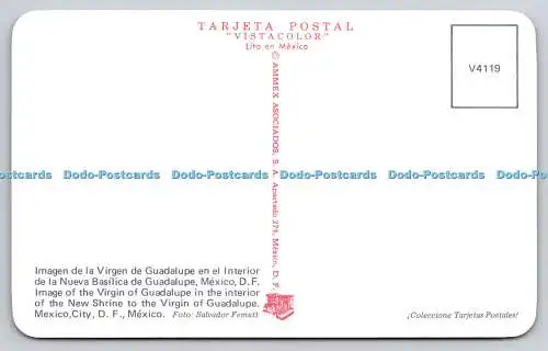 R735286 Mexiko D F Mexiko-Stadt Bild der Jungfrau von Guadalupe im Inneren