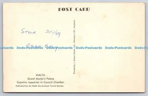 R735358 Malta Großmeister Palast Gobelins Wandteppiche im Ratssaal Malta G