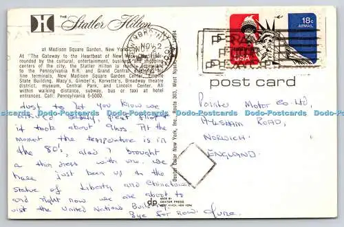 R735398 New York City The Statler Hilton at Madison Square Garden Dexter Farbe N