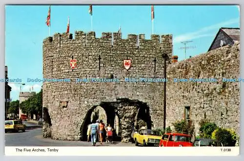 R735608 Tenby The Five Arches E T W Dennis Scarborough