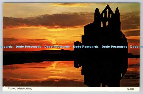 R735655 Whitby Abbey Sunset E T W Dennis Scarborough