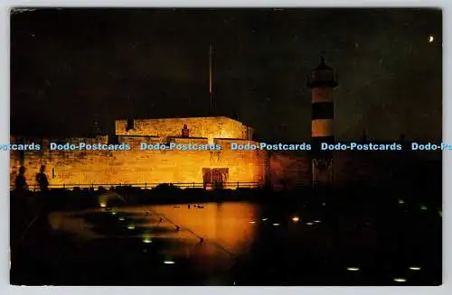 R735666 Southsea Floodlit The Castle Printed in Great Britain