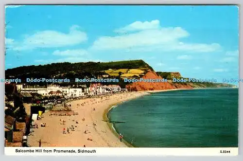 R735669 Sidmouth Salcombe Hill von der Promenade E T W Dennis Scarborough PM Exeter