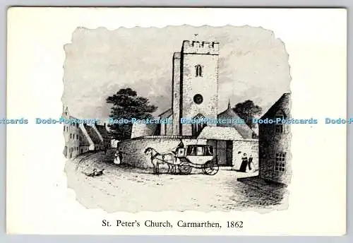 R735674 Carmarthen St Peter Church V G Lodwick 1976