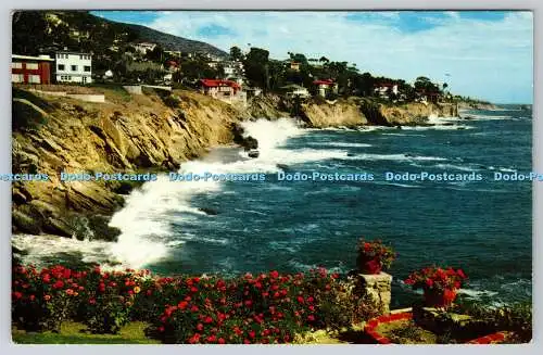 R735741 California Laguna Beach Golden West Color Card H S Crocker Mirro Krome G