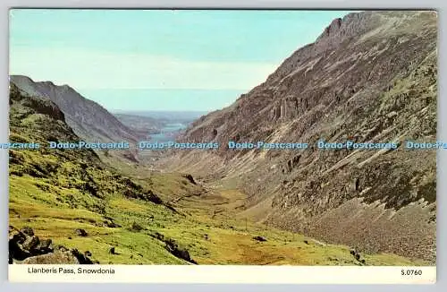 R735862 Snowdonia Llanberis Pass E T W Dennis Scarborough London PM Llandudno Gw