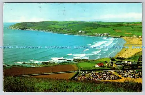 R735921 Croyde The Bay From The New Lookout PM North Devon 1976