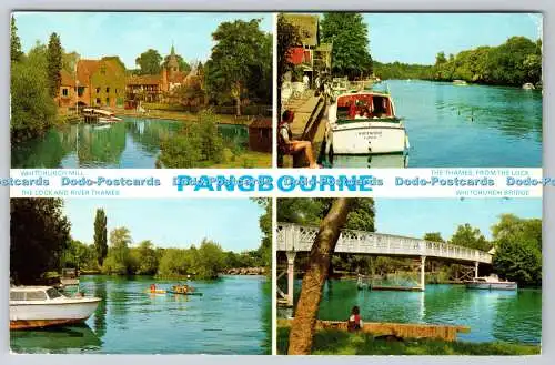 R736050 Pangbourne The Thames From The Lock E T W Dennis Multi View