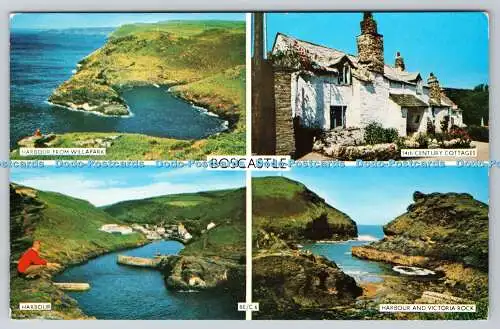 R736162 Boscastle Harbour Colin Richardson Drucker Camel Karten PM Bodmin Cornwa