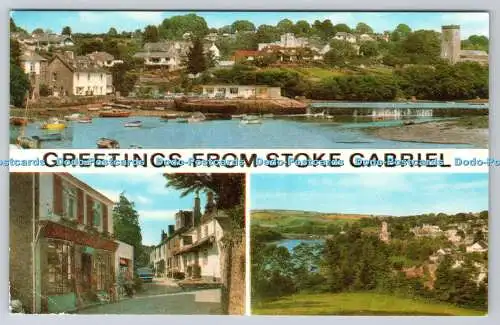 R736222 Greetings From Stoke Gabriel J Salmon Sevenoaks Multi View