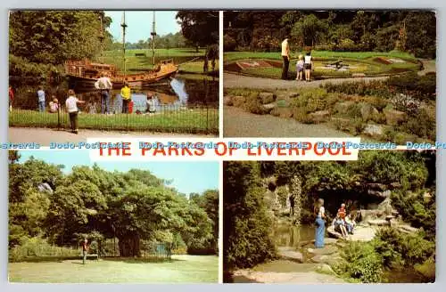 R736246 Die Parks von Liverpool The Dell Sefton Park E T W Dennis Scarborough Mul