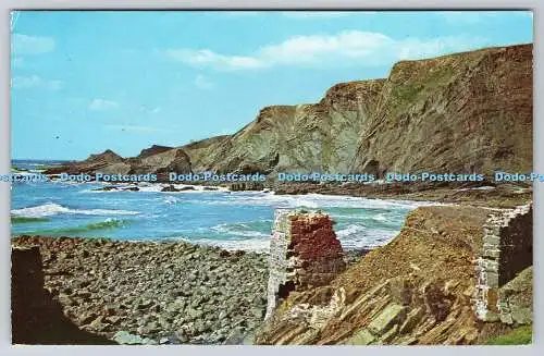 R736250 Hartland Quay N Devon Warren Beach Colin Richardson Drucker Camel Karten