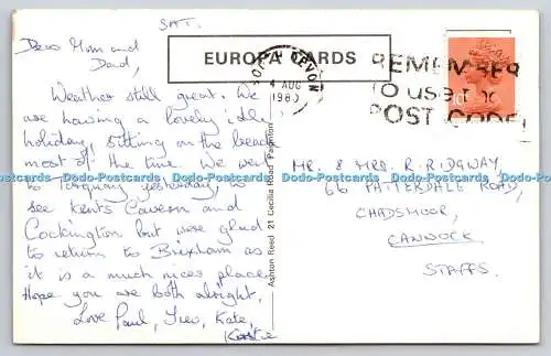 R736330 Berry Head Brixham Berry Head Ashton Reed Europa Cards 1980 Multi View