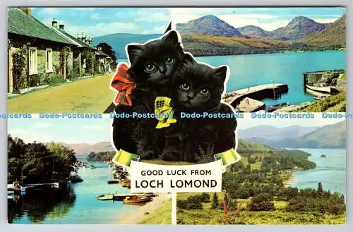 R736359 Good Luck From Loch Lomond Luss Village PM Helensburgh Gt Britain 1972 M