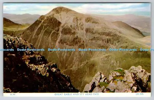 R736363 Great Gable and Sty Head Pass H Webster Helvellyn House Keswick