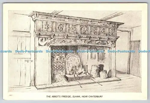 R736385 Elham Near Canterbury The Abbot Fireside