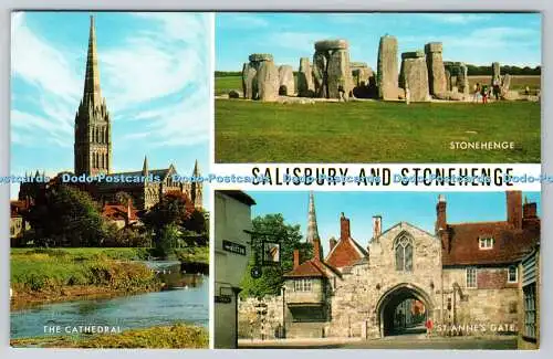 R736552 Salisbury and Stonehenge The Cathedral J Salmon Sevenoaks Multi View