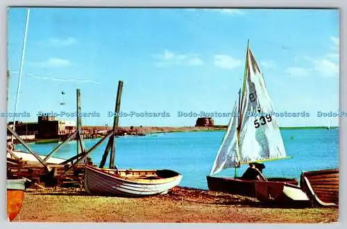 R736554 Aldeburgh Segeln auf dem Fluss Alde F W Pawsey Ipswich