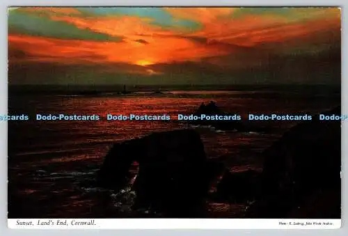 R736664 Lands End Cornwall Sunset John Hinde E Ludwig