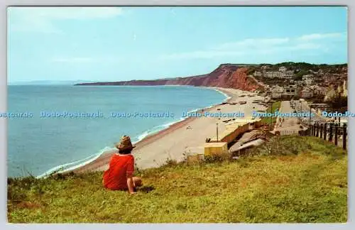 R736724 Budleigh Salterton Der Strand mit Blick nach Süden J Arthur Dixon