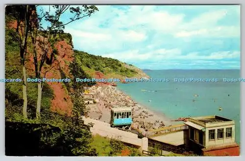 R736801 Oddicombe Clif Railway and Beach