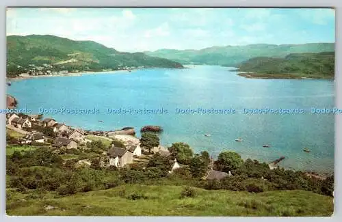 R736841 Tighnabruaich and the Kyles of Bute From Above Kames J B White Colourmas