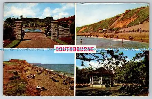 R736845 Southbourne The Gardens Fisherman Walk PM Bournemouth Poole 1967 Multi V