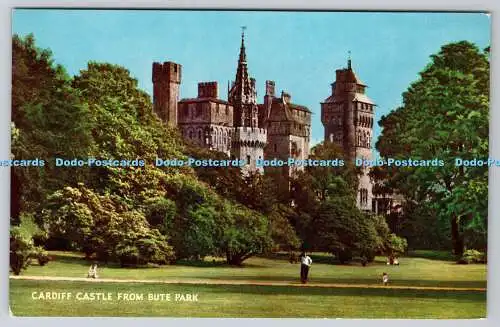 R736959 Cardiff Castle From Bute Park J Salmon Sevenoaks Eng