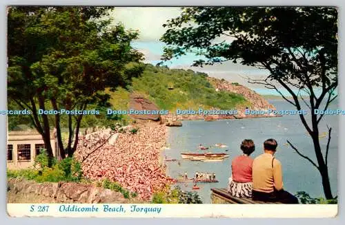 R736970 Torquay Oddicombe Beach D H Greaves Scarborough PM Newton Abbot